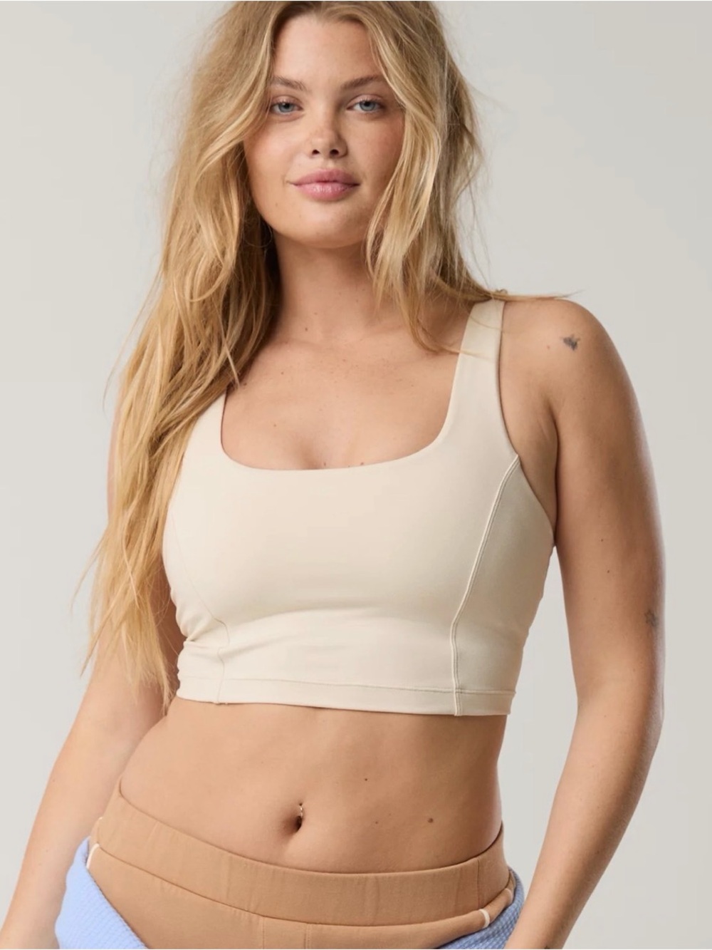 OFFLINE By Aerie The Hugger Square Neck Longline Sports Bra